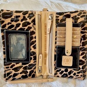 Consuela Blue Jag Uptown Crossbody new in plastic and tags